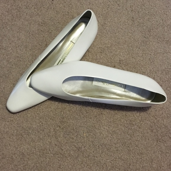 Shoes - Low White Heels